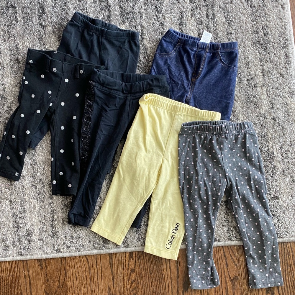 bundle of 12 month girl leggings